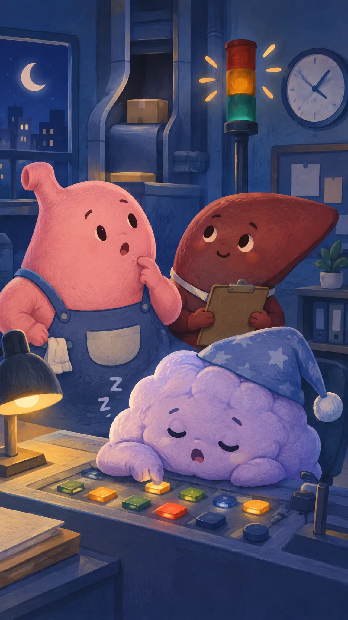 오늘도 잠이 모자랍니다 — 컨셉 시안 그림