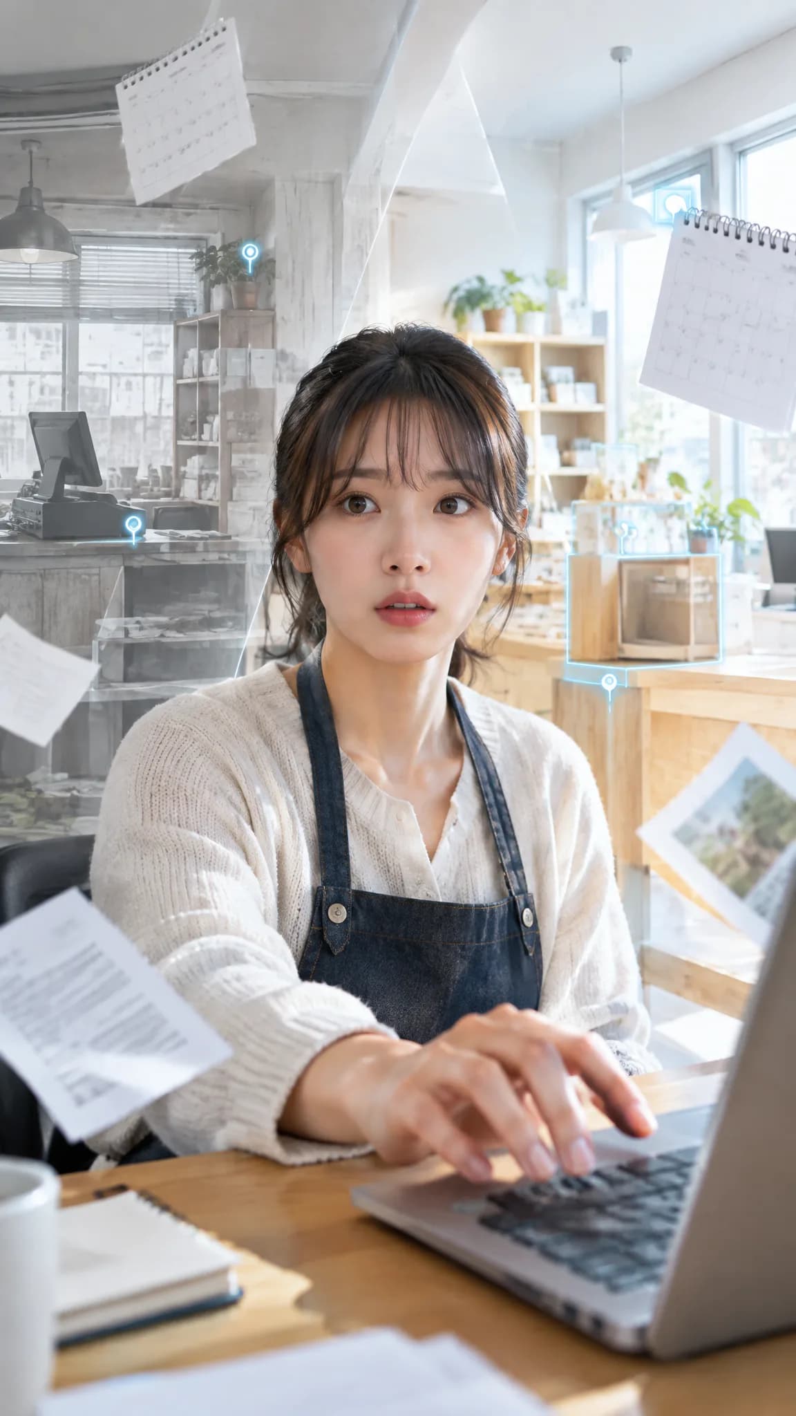 작년 파일을 복사했을 뿐인데요 — 컨셉 시안 그림