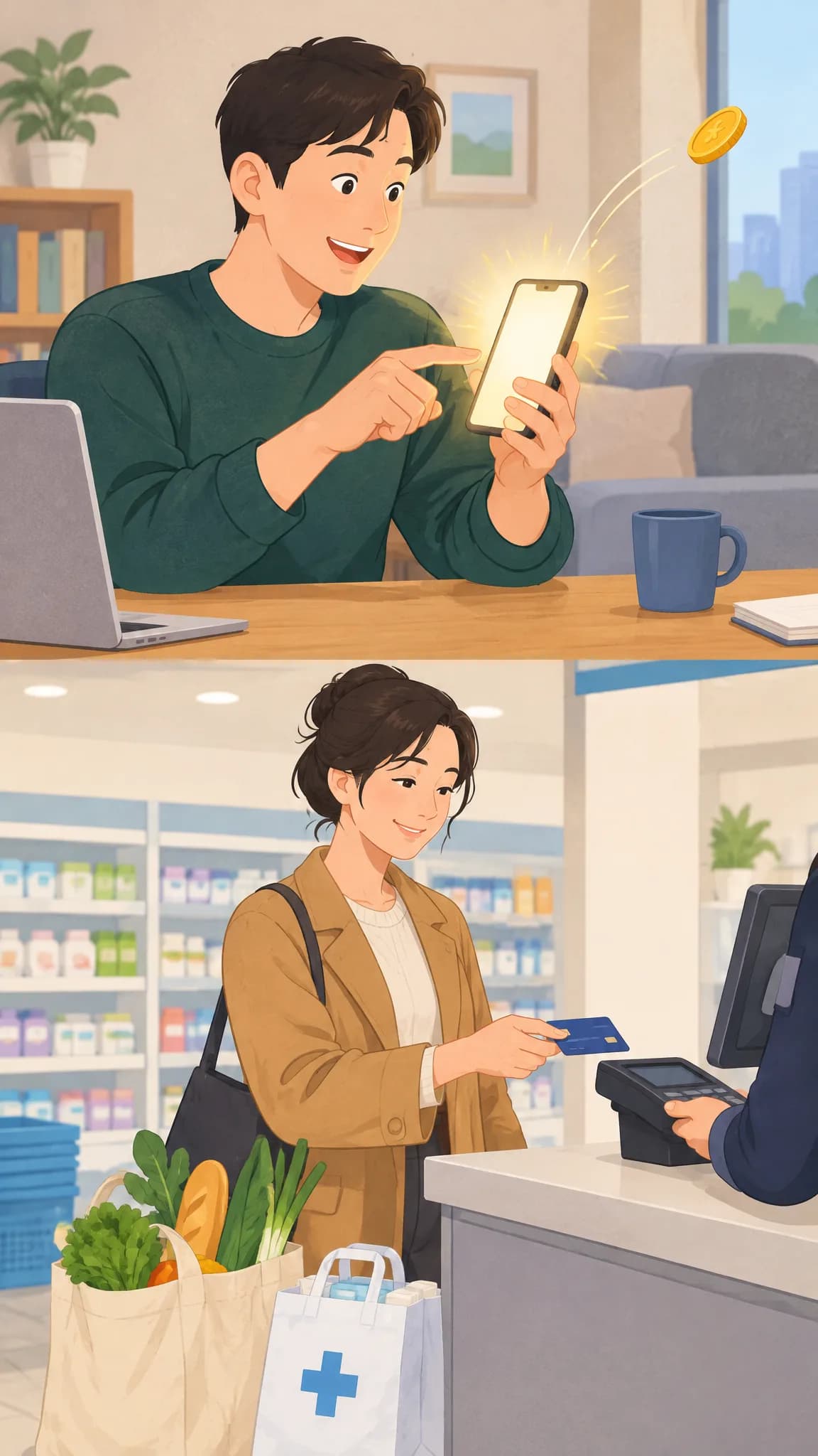 “생활비는 제가 다 냈습니다” — 컨셉 시안 그림